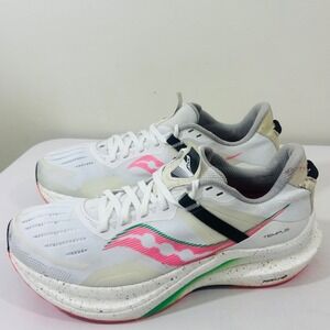 Saucony Women's Tempus S10720-86 White Green Running Shoes Sneakers Size 10